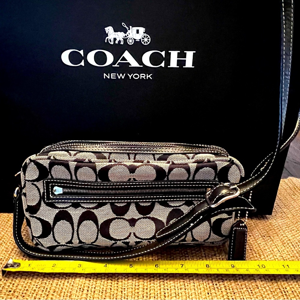 COACH pouchette with strap